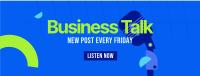 Business Podcast Facebook Cover Image Preview