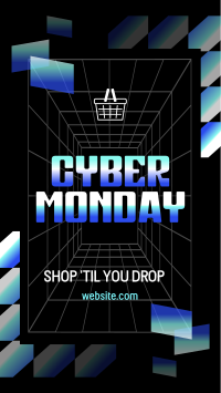 Futuristic Cyber Monday TikTok Video Design