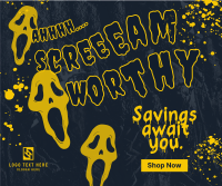 Scream Worthy Discount Facebook Post