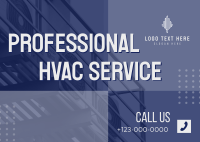 Professional HVAC Services Postcard
