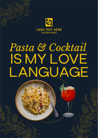 Minimalist Pasta Quote Flyer