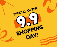 9.9 Shopping Day Facebook Post