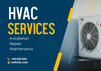 Fast HVAC Services Postcard Design