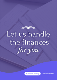 Finance Consultation Services Poster