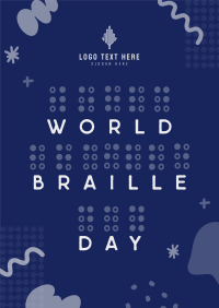 Braille Day Doodle Poster