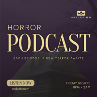 Horror Podcast Instagram Post