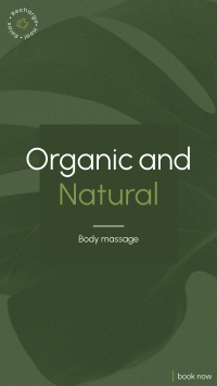 Organic Body Massage Instagram Story