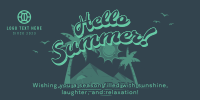 Vintage Summer Greeting Twitter Post