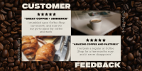 Modern Coffee Shop Feedback Twitter Post