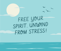 Unwind From Stress Facebook Post