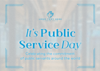 Celebrate Public Servants Postcard