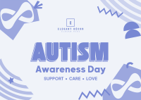 Autism Awareness Day Postcard