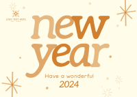 Abundant New Year Postcard