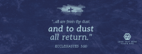 Ash Wednesday Verse Facebook Cover