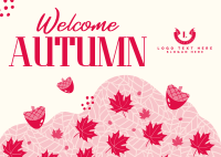 Autumn Season Greeting Postcard