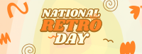 Swirly Retro Day Facebook Cover Image Preview