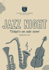 Modern Jazz Night Poster