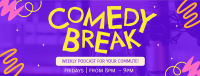 Comedy Break Podcast Facebook Cover Design