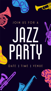 Groovy Jazz Party Instagram Story