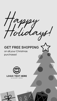 Christmas Free Shipping Facebook Story