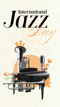 Modern International Jazz Day Instagram Reel Image Preview