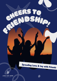 Abstract Friendship Greeting Poster