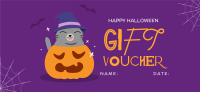 Halloween Cat Gift Certificate