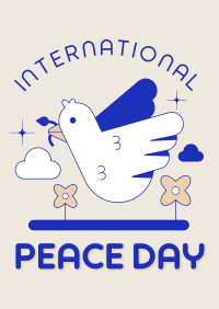 Retro Peace Day Poster