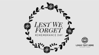 Geometric Poppy Remembrance Day Facebook Event Cover