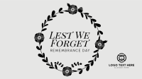 Geometric Poppy Remembrance Day Facebook Event Cover