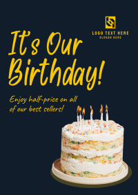 Business Birthday Greeting Poster