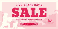 Remembering Veterans Sale Twitter Post