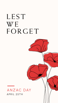 Lest We Forget Instagram Story Design