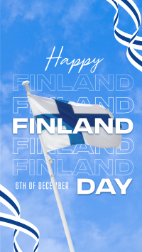 Simple Finland Indepence Day Instagram Story