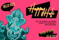 Hello Holi Pinterest Cover Image Preview