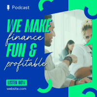 Quirky Finance Broadcast Instagram Post Design