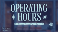 Minimalist Operating Hours Animation