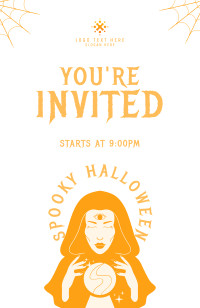 Spooky Witch Invitation Design