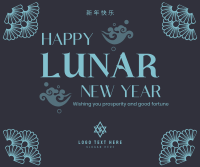 Good Fortune Lunar Year Facebook Post