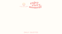 Cute Inspirational Quote Zoom Background