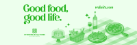 Good Food Quote Twitter Header Image Preview