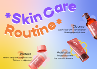 Skin Care Routine Postcard