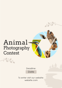 Animals Photography Contest Flyer