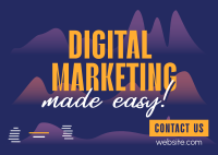 Digital Marketing Postcard example 1