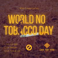 No Tobacco Day Instagram Post