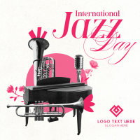 Modern International Jazz Day Instagram Post Design