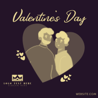 Valentine Couple Linkedin Post Design