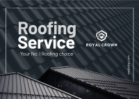 Roofing Service Postcard