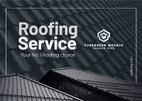 Roofing Service Postcard Image Preview