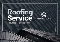 Roofing Service Postcard Image Preview